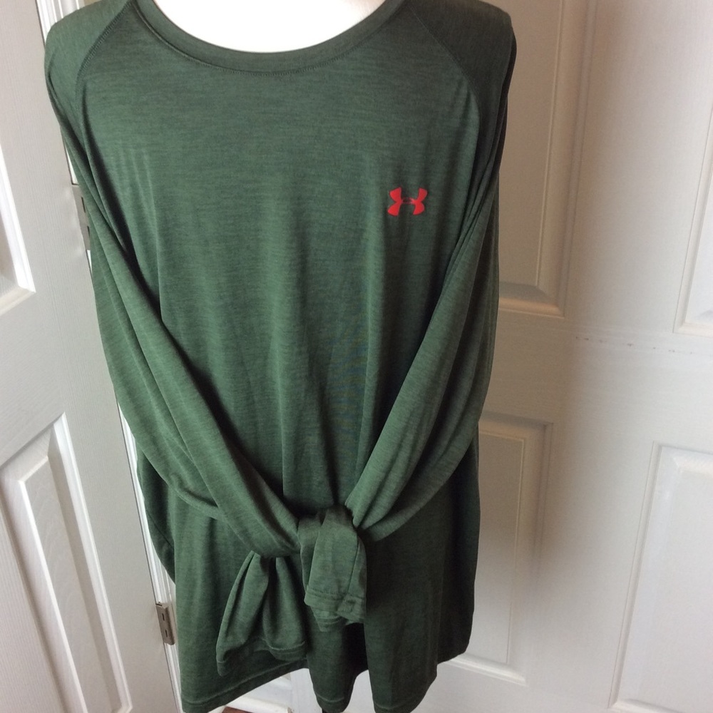 Under Armor loose fit long sleeve green shirt